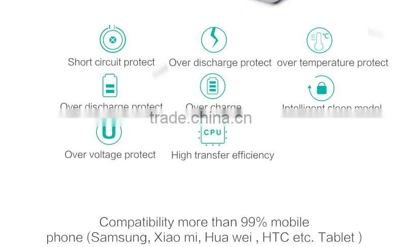 free moves wireless mobile charger battery power bank for 5V devices