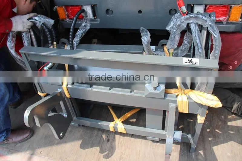 Bale grab on loader, wheel loader attachments