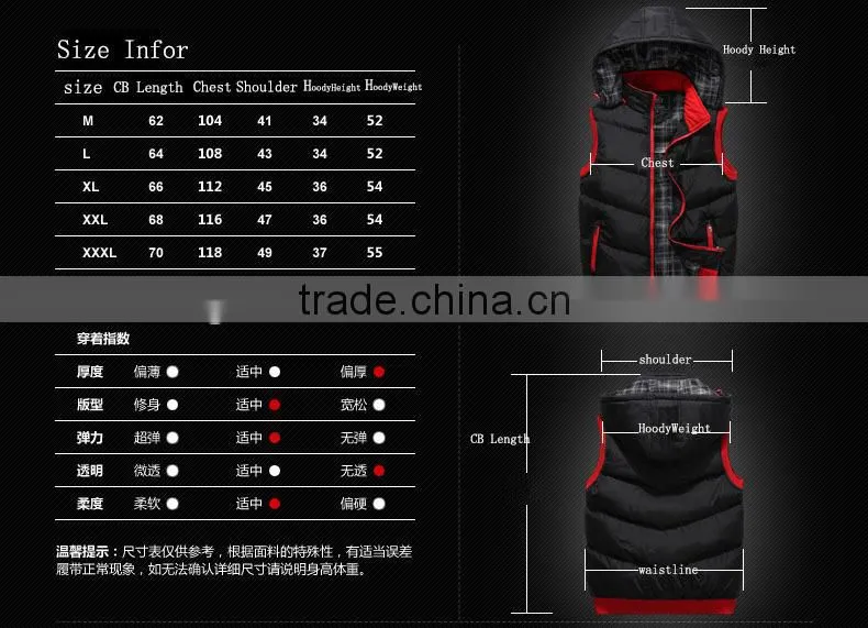 wholesale custom padded vest jackets for winter 1328