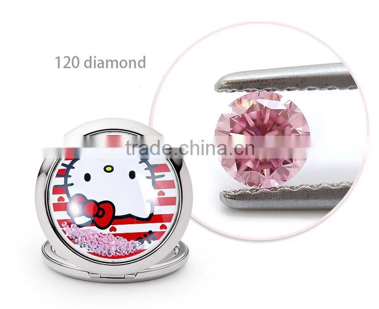 Hot sale promotional pocket mirror with logo laser engraved acrylic mirror