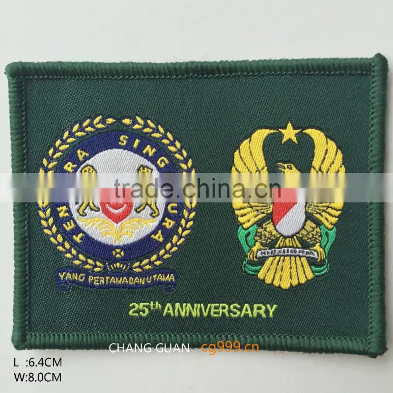 The clothes velcro backing woven label factory