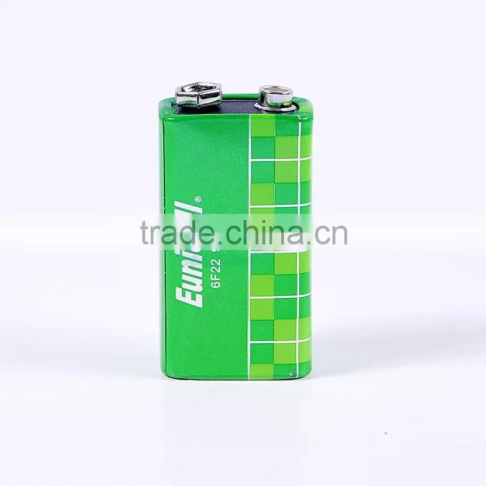 Heavy duty 6F22 9v battery 006P