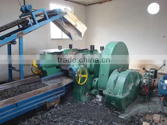 China waste tire recycling rubber powder machines