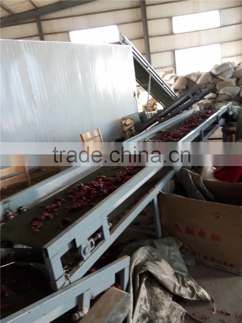 High capacity fresh/dry pepper/chili stem removing machine