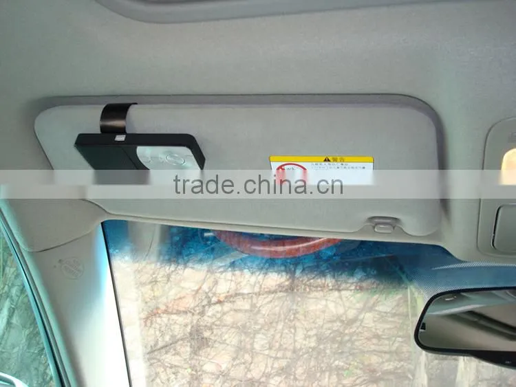 2015 Top quality sun visor bluetooth handsfree car kit