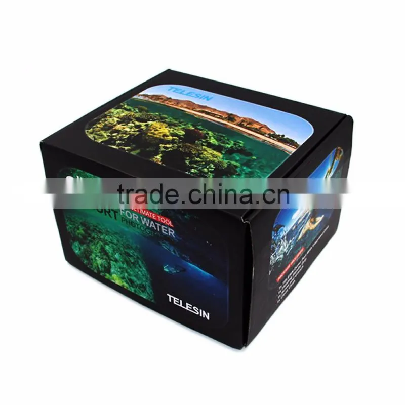 2016 Summer new Telesin professional Plastic version dome port for Go pro action camera Hero4&3+