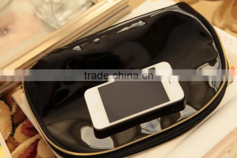 2016 Custom Makeup Travel Promotional Fashion PU Cosmetic Bags,Pvc make up brushes bag