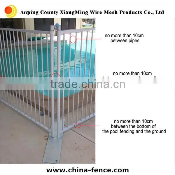 Ali gold supplier galvanized Temporary Swimming Pool fence / Safety Pool fence/Temporary pool fencing