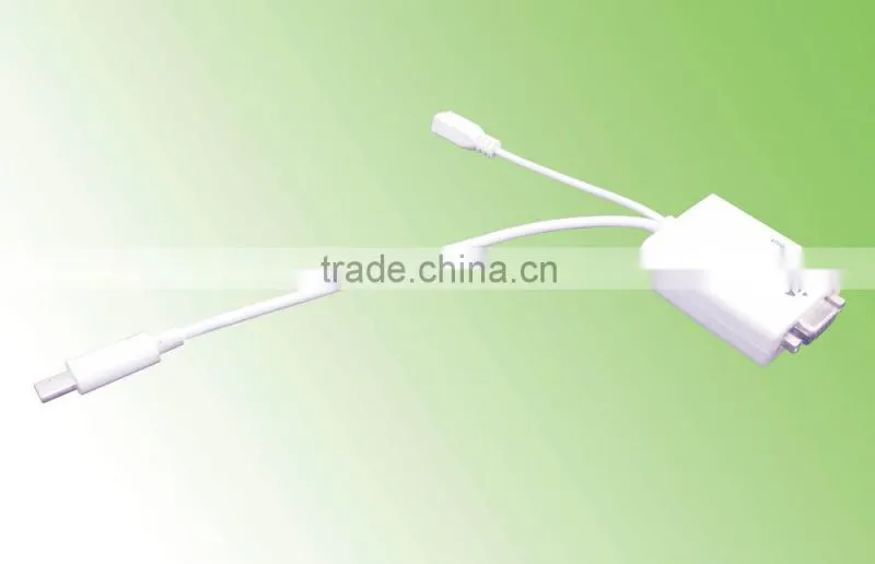 Micro USB 11pin MHL adaptador VGA + audio for smart phone