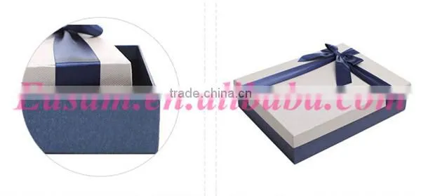 Wholesale custom gift packaging box rectangle shape hard paper gift box design