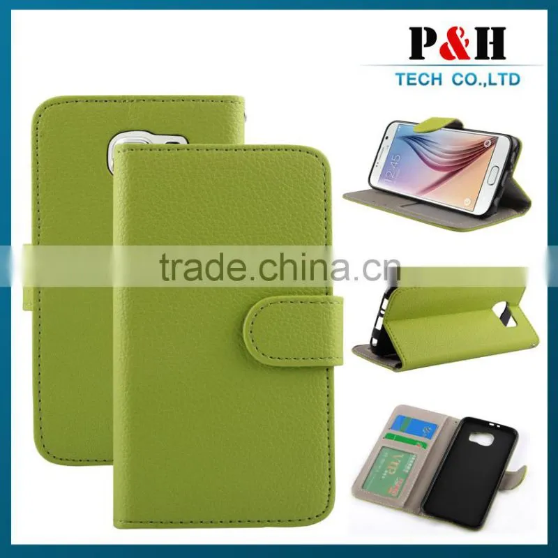 quality products leather cover case for samsung galaxy s6 case for samsung galaxy s6 leather case