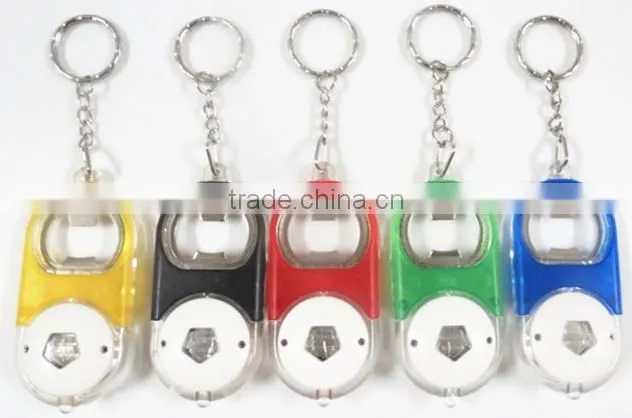 The gourd art beer opener with led light use keyring bottle opener