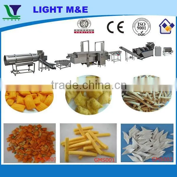 Twin Screw Extruded Fried Wheat Pellets Bugles Making Machine