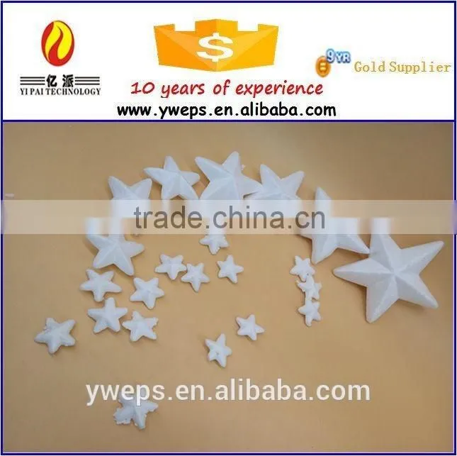 Wholesale foam star shape / white polystyrene foam star model