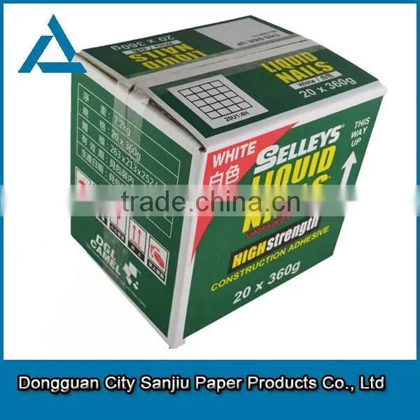 customized Corrugated Paper Folded Box For Machine Parts