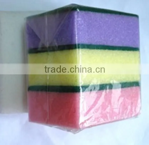 hot sale kitchen dishwashing cleaning sponge scouring pads