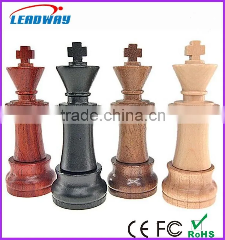Eco-Friendly Wooden Chess Shaped USB 2.0 Flash Drive