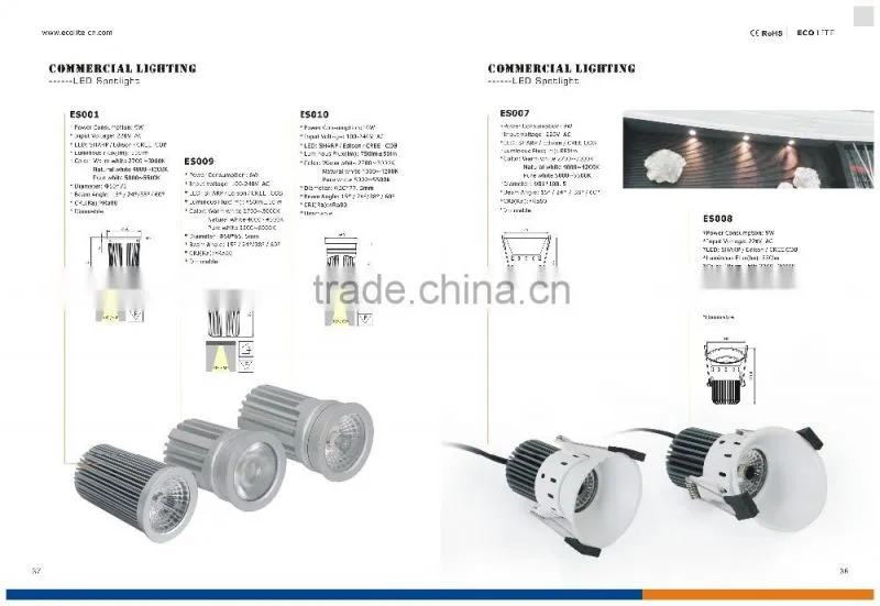 China supplier recessed anti-glare 6W mini LED downlight