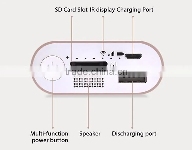 10000mAh multifunction USB power bank for smartphone