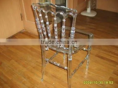 Clear Resin Napoleon Chair,Wedding Chair