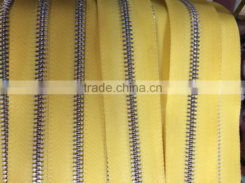 Original manufacturer sale gold color fancy metal zipper