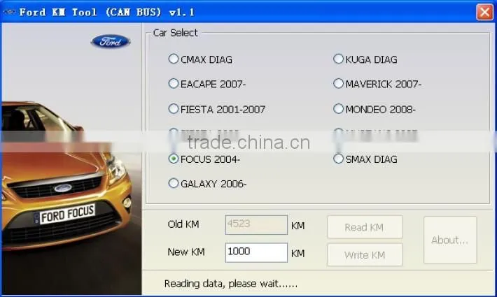Hot Auto Diagnostic OBD2 Scanner Tool for Ford KM Tool CAN BUS With Outcode/ Incode Calculator