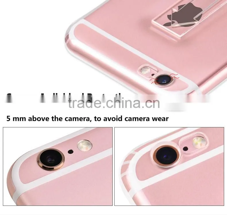 soft and super thin airbag phone case for iphone 6 ,TPU skidproof/shockproof phone case with hidden holder/AIRBAG PROTECTION