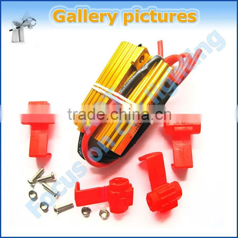 50W 6Ohm LED Load Resistors for LED Turn Signal Lights And LED License Plate Lights (Fix Hyper Flash, Warning Cancellor)