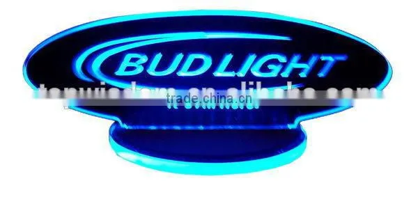 Fashionable promotional acrylic led sign display stand