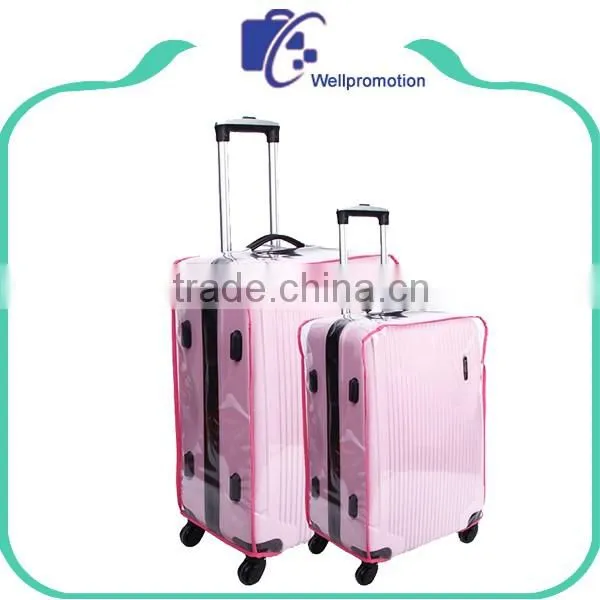 Custom printing waterproof clear plastic luggage cover