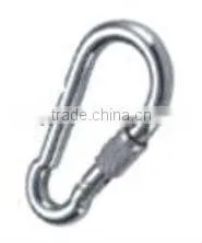 Stainless Steel Spring Snap Hook with Eyelet 304 / 316