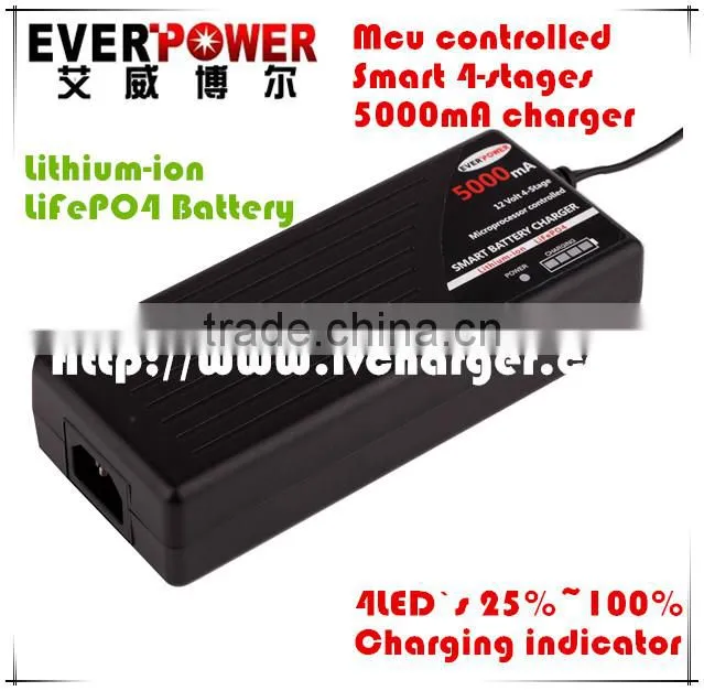 Everpower Microprosser Controlled AC DC LiFePO4 battery charger with cut-off function