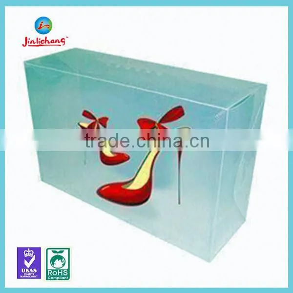custom folding clear display sneaker shoe box