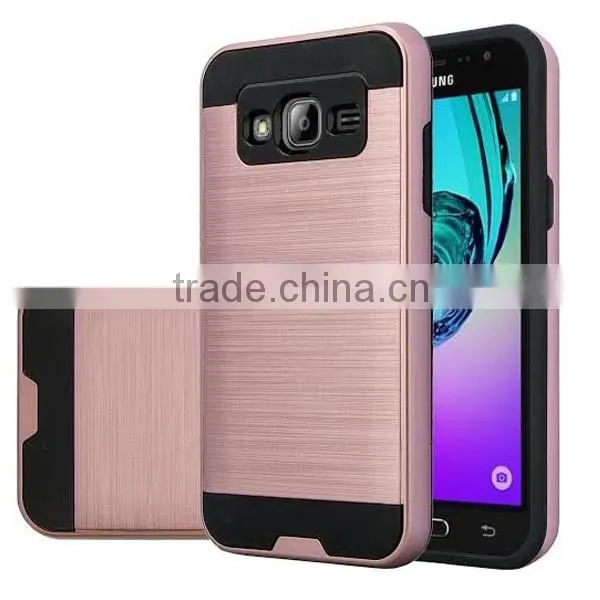C&T Dual Layer Protective Hybrid Brushed Armor Hard Cover Case for Samsung Galaxy Grand Prime G530