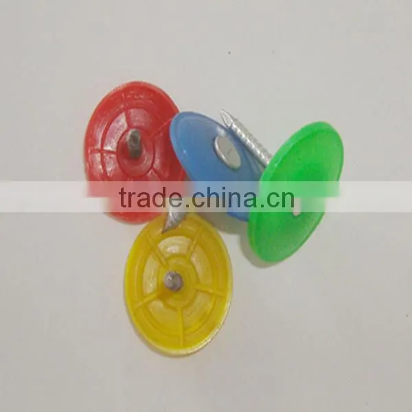 Plastic cap nails