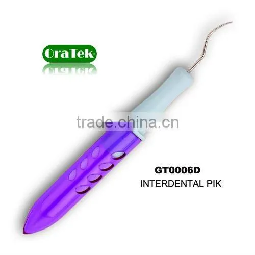 travel dental kit with stainless steel tooth pick for ladies