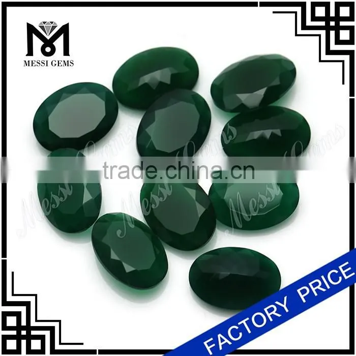Chinese Oval 13x18MM Green Agate Wholesale Natural Agate