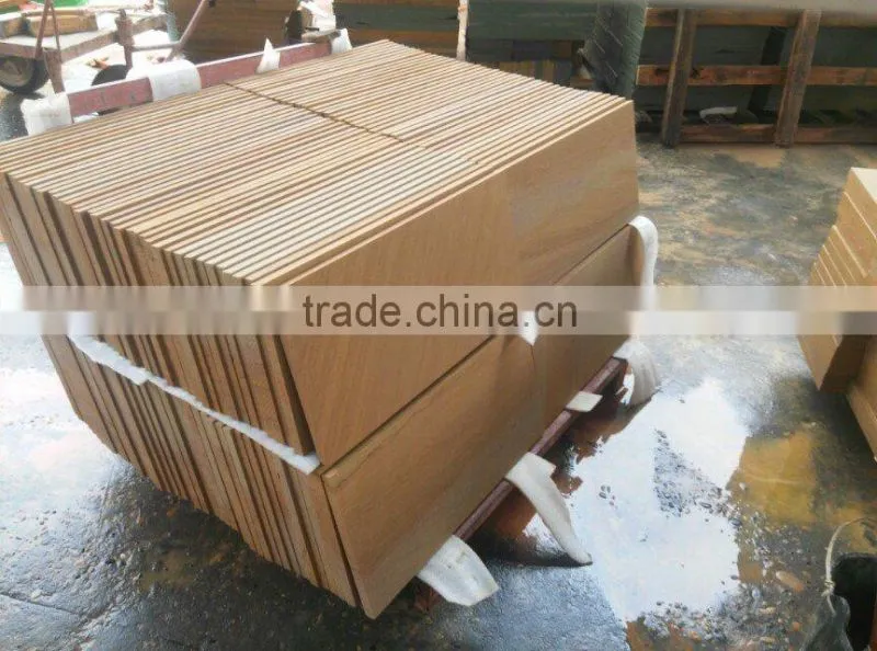 Wholesale Yellow wooden Sandstone block