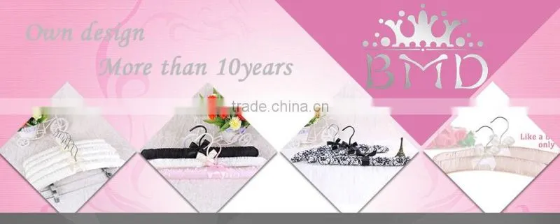 Cute silk ribbon clothes hanger for kid
