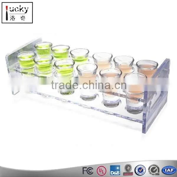Bar pub acrylic fruit tray with color custom size shape