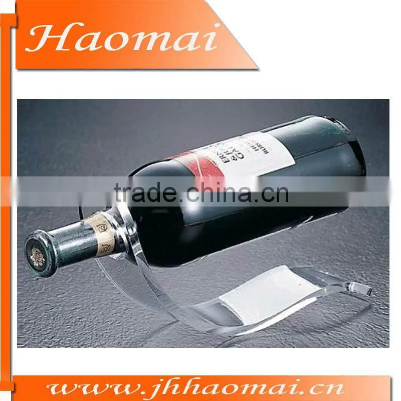 2012 Best Selling Unique Transparent Acrylic Wine Rack HM-S48