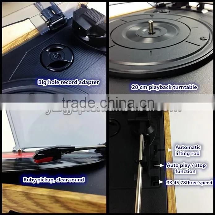 2016 hot selling creative radio with record function record player