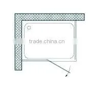 Square New product Square shape casement door shower enclosure with frame hot sale