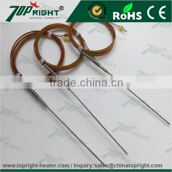 topright pt100 thermal sensor for thermocouple,thermocouple for temperature sensor