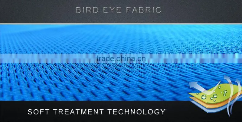 polyester knited fabric bird eye for sportwear