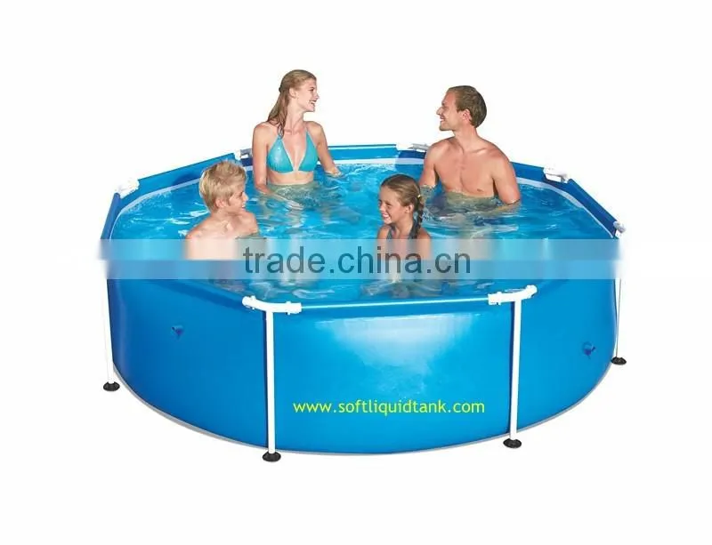 round samll water pool with frame