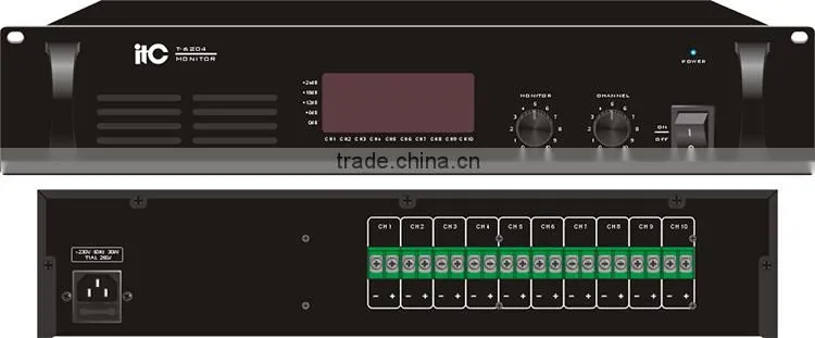 Professional PA System 10 Channel Monitor Panel W/LED