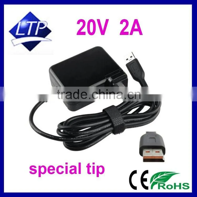 High quality 2016 new design factory wholesale ultrabook charger For Lenovo Yoga 3 Pro mix2-11 for lenovo 20V 2A