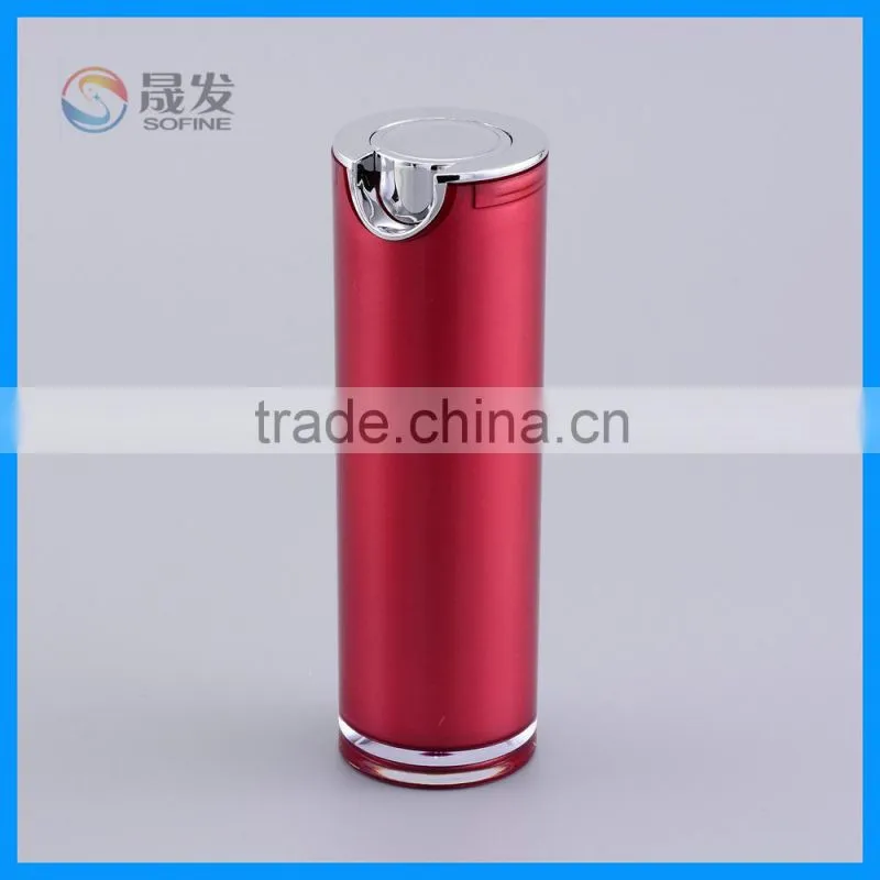 Double wall cosmetic lotion pump bottles