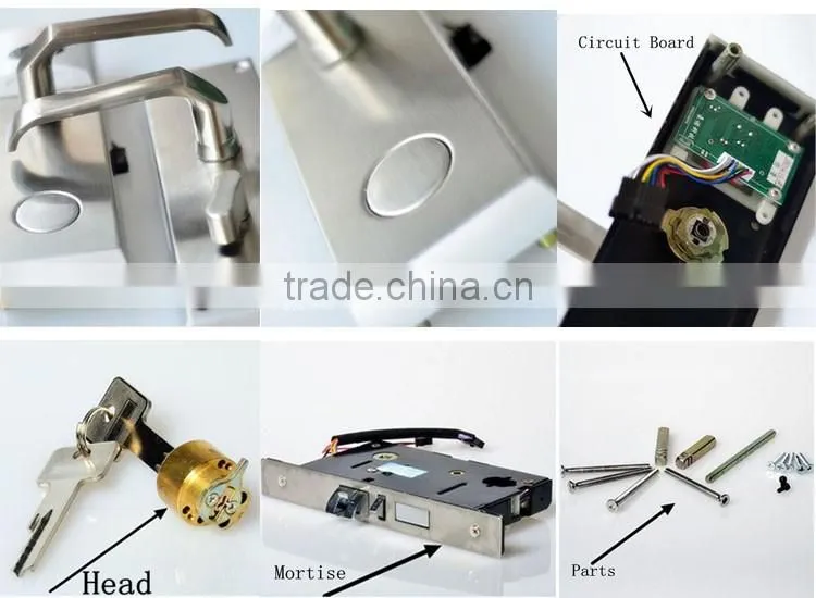 Free software stainless steel RFID smart hotel lock